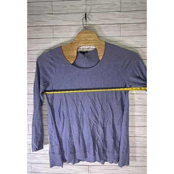 Eileen Fisher Sweater Womens Size XL Alpaca Merino Wool Tencel Purple Fall - Picture 5 of 7